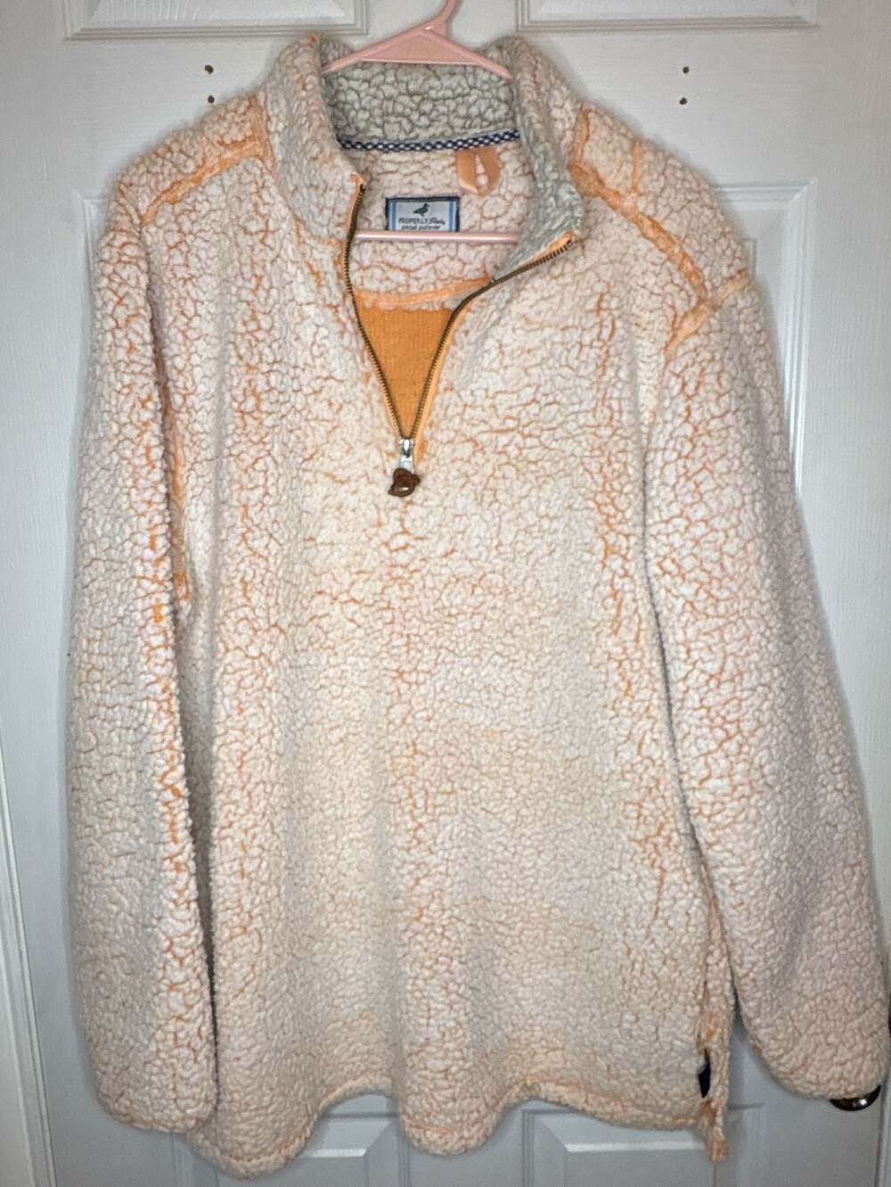 Properly Tied Pintail Pullover Sherpa Fleece 1/4 Zip Jacket Size L